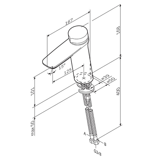 Тумба с раковиной и смесителем 100 AM.PM Inspire 2.0 M50AFHX1003WM белая матовая-8