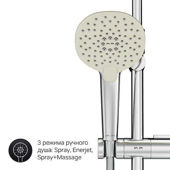 Душевая система AM.PM Spirit 2.0 F0770A500 с термостатом
