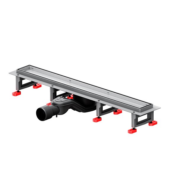 Душевой трап (лоток) 60 AM.PM MasterFlow W01SC-U11-060-04SB комбинированный затвор со стальной матовой решеткой под плитку-21