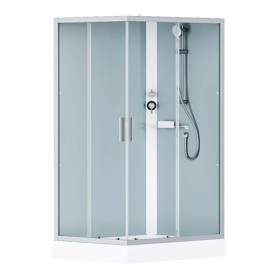 Душевая кабина 120x90 AM.PM Gem W90C-404-12090MT профиль серебристый, низкий поддон-4