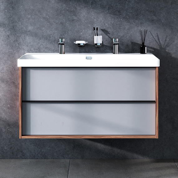 Тумба под раковину 105 AM.PM Stern M7LFHX1052GM под дерево