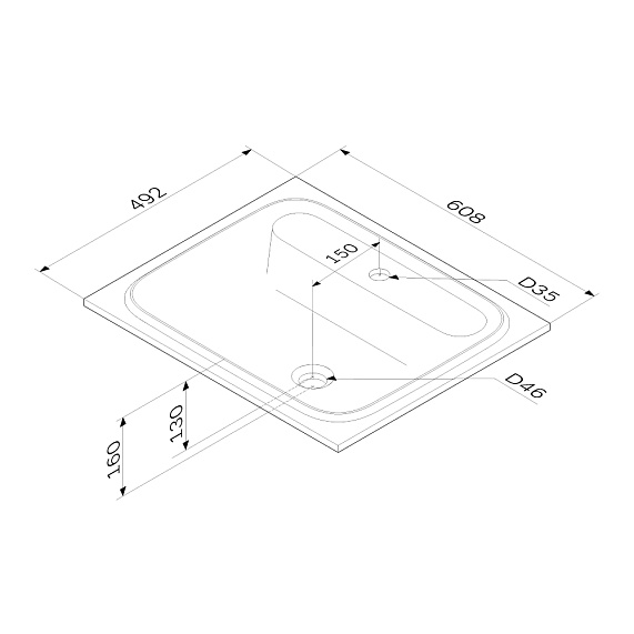Тумба с раковиной 60 AM.PM Func M8FFUX0602WM подвесная/напольная на ножках белая матовая-2