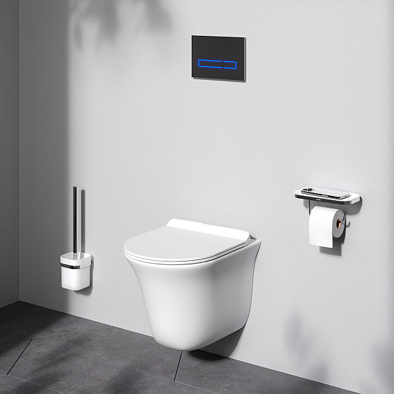 Унитаз подвесной AM.PM Force C9F1700LMSC безободковый с сиденьем микролифт, белый-10