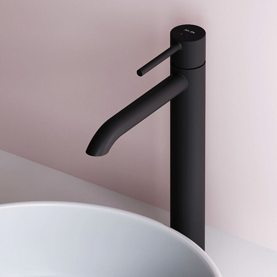 Смеситель для раковины (умывальника) AM.PM Libre F6092022 высокий черный